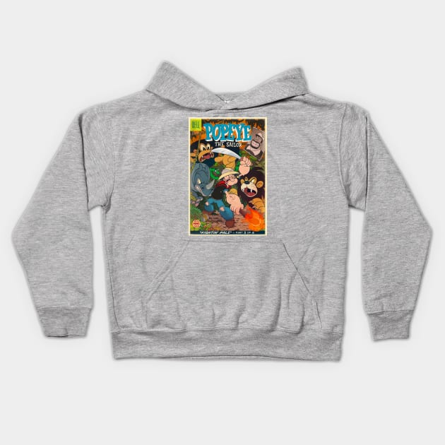 "Fightin' Pals" 3 Kids Hoodie by DCMiller01